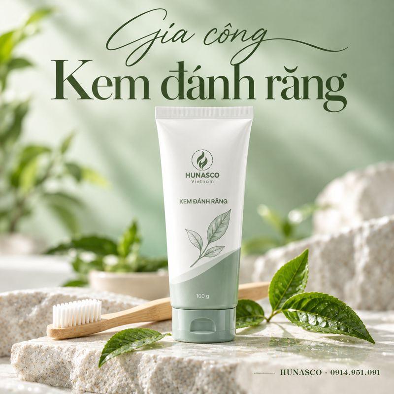 Gia công kem đánh răng & nước súc miệng thảo dược