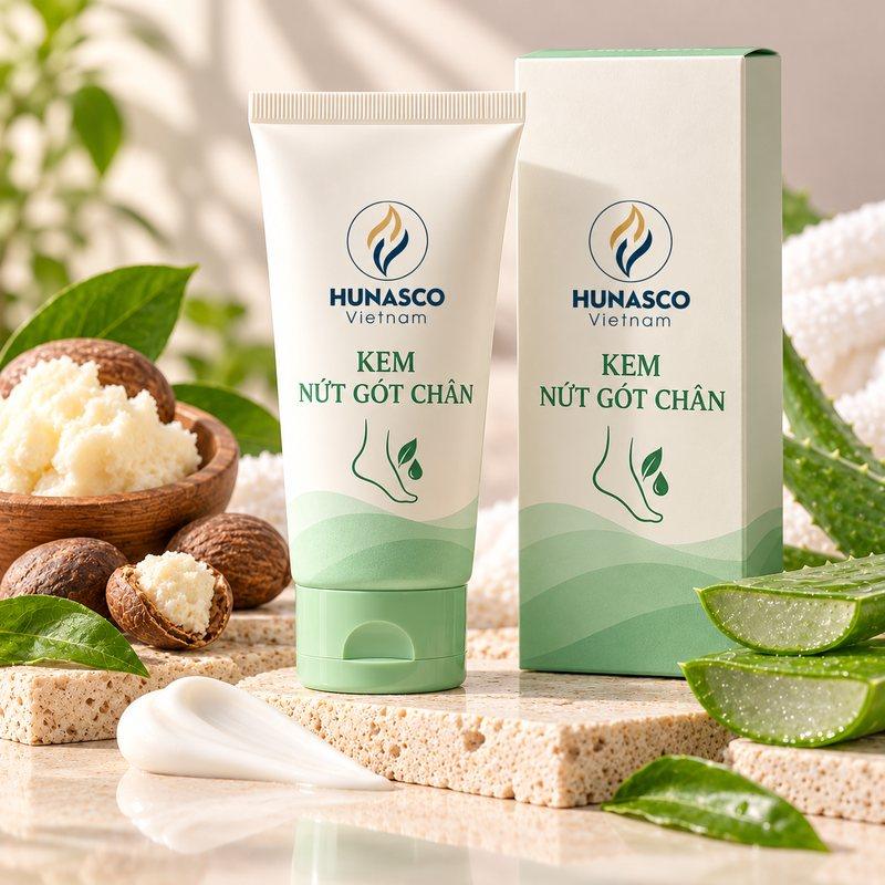 Gia công kem nứt gót chân tại nhà máy Hunasco